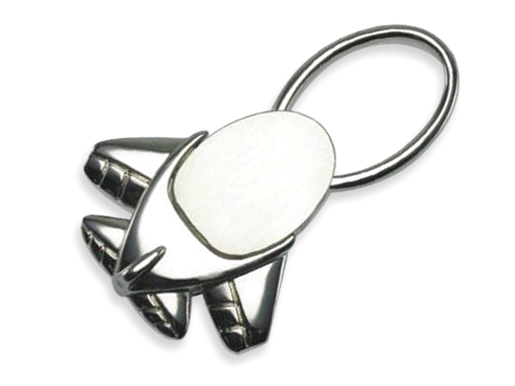 Metal Airplane Keychain